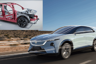 Mazda EZ-60 во время испытаний на безопасность