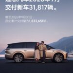 Кроссовер Li Auto L6 2026 года в сером цвете кузова на городской дороге
